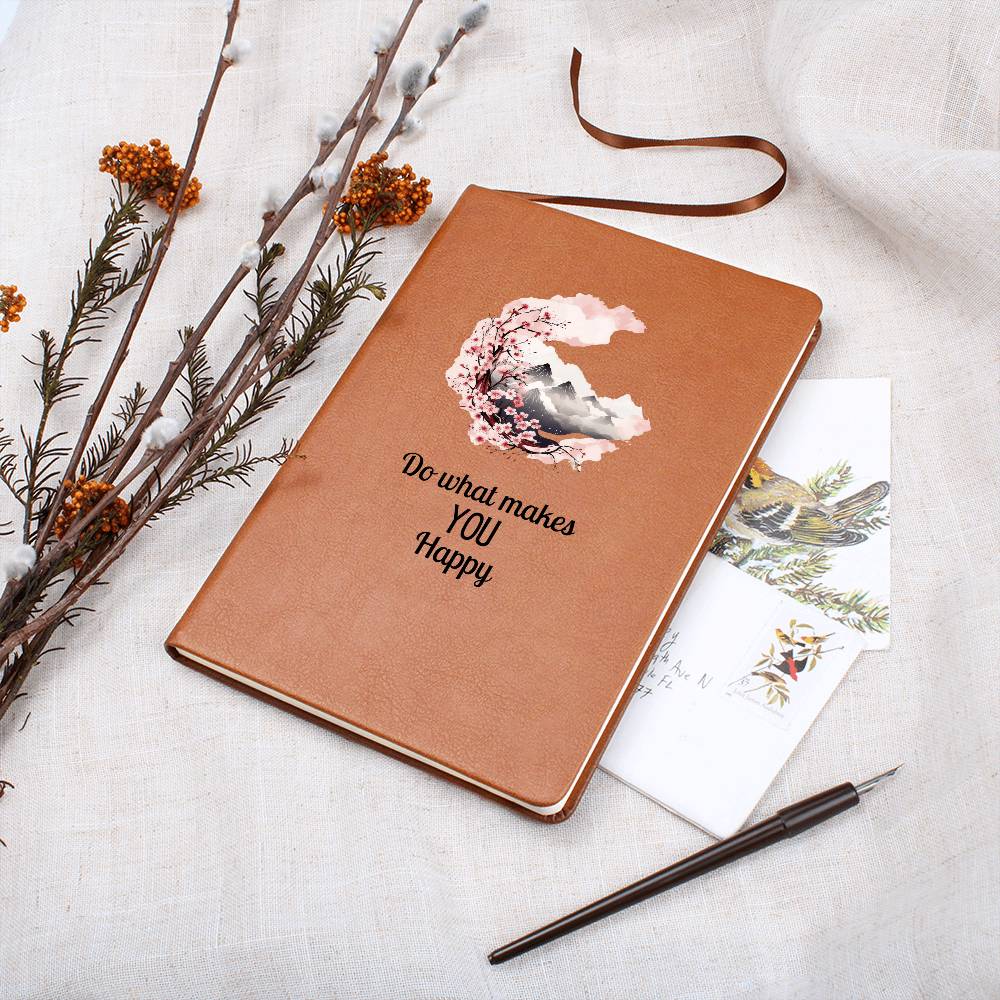 Nature Themed Do What Makes You Happy Mindset Journal | Positivity Notebook