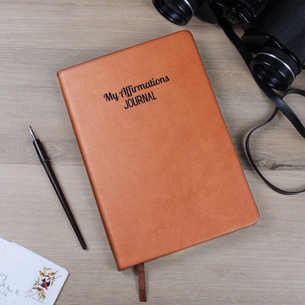 Personalized Leather Affirmations Journal