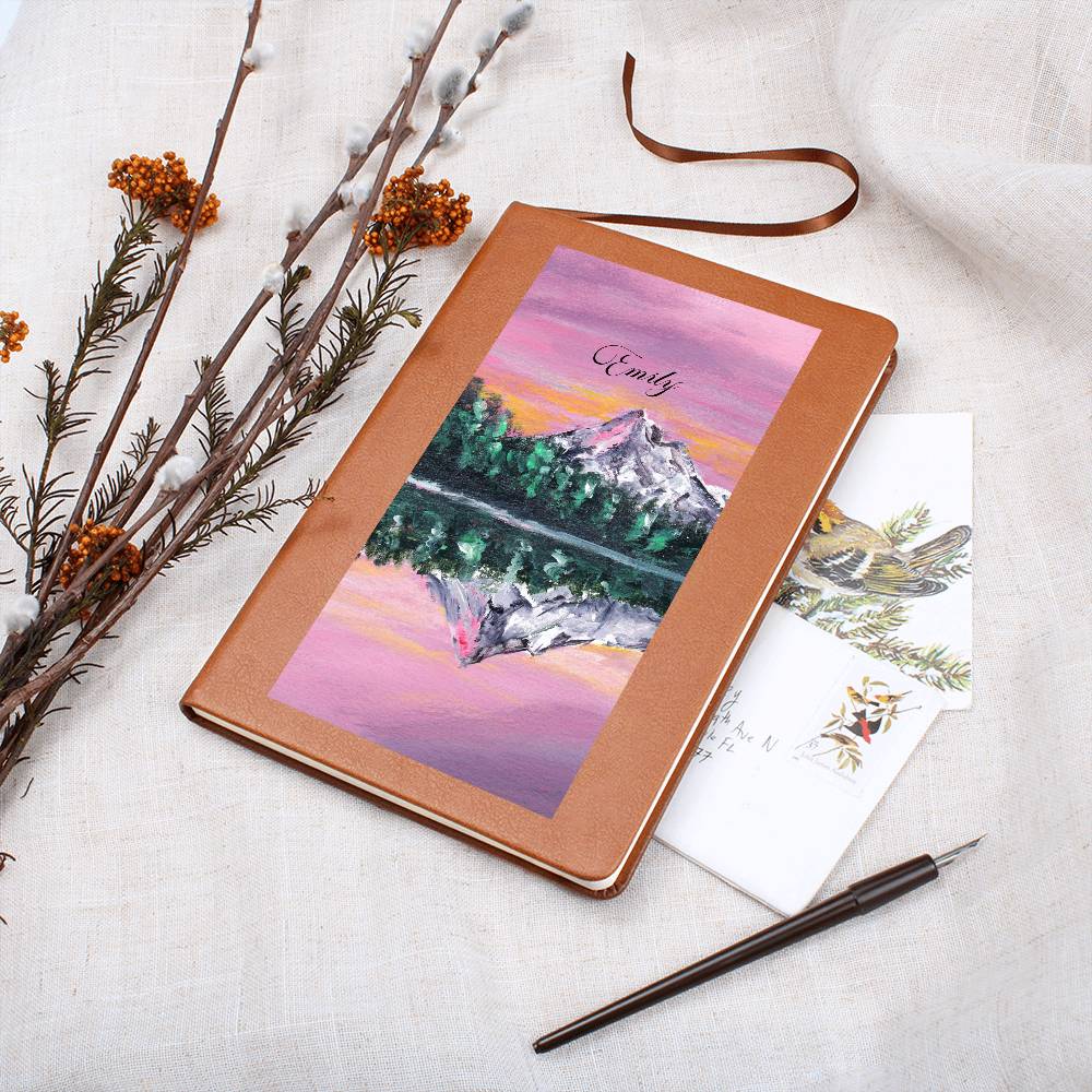 Personalized Lavender Dream Lake Reflection Nature Journal