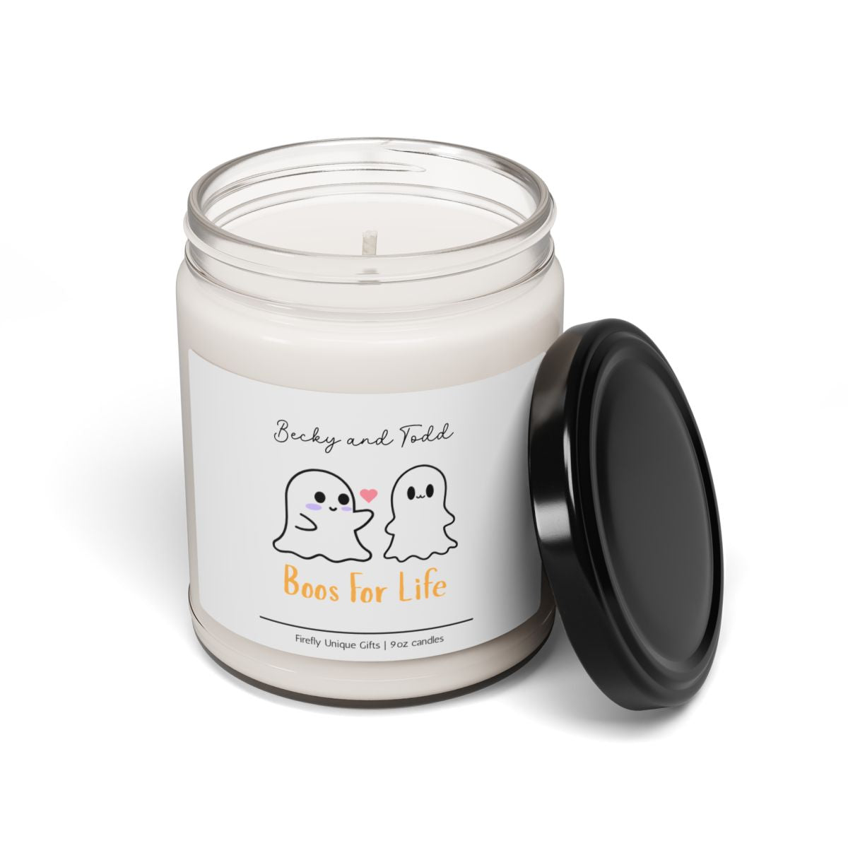 Cute Couples Halloween Soy Candle | Spooky Romantic 9oz Candle