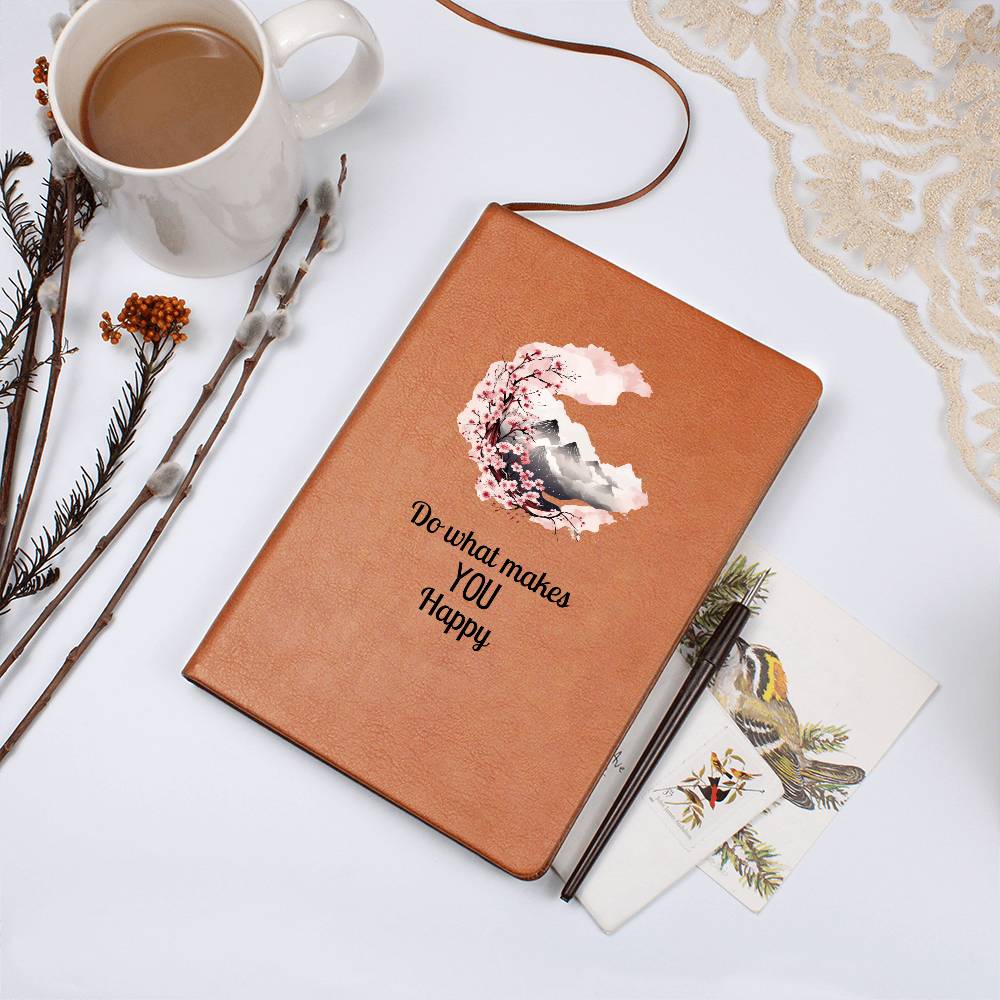 Nature Themed Do What Makes You Happy Mindset Journal | Positivity Notebook