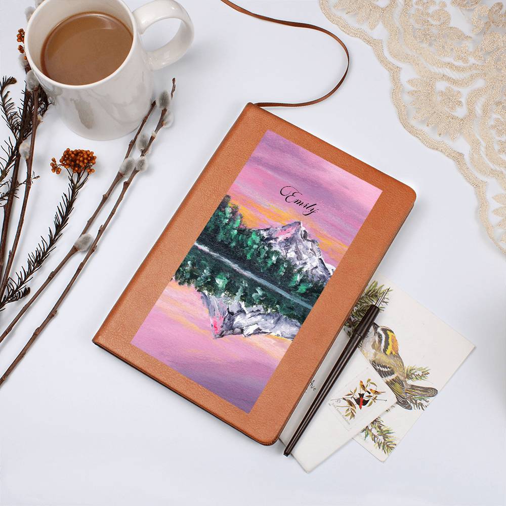 Personalized Lavender Dream Lake Reflection Nature Journal