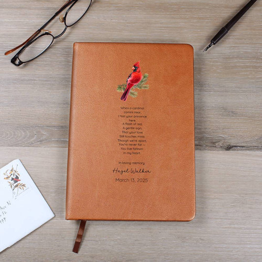 In Loving Memory Loss of Loved One Leather Journal