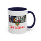 Cute Merry Christmas Nostalgic Holiday Movie Poster Mug | Christmas Gift | Christmas Bells | 11oz Accent Mug | 15oz