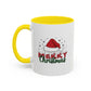 Merry Christmas Santa Hat | Cute Christmas Mug | Christmas Gift | 11oz Accent Mug | 15oz Accent Mug | Gift for Kids | Teen Gitf