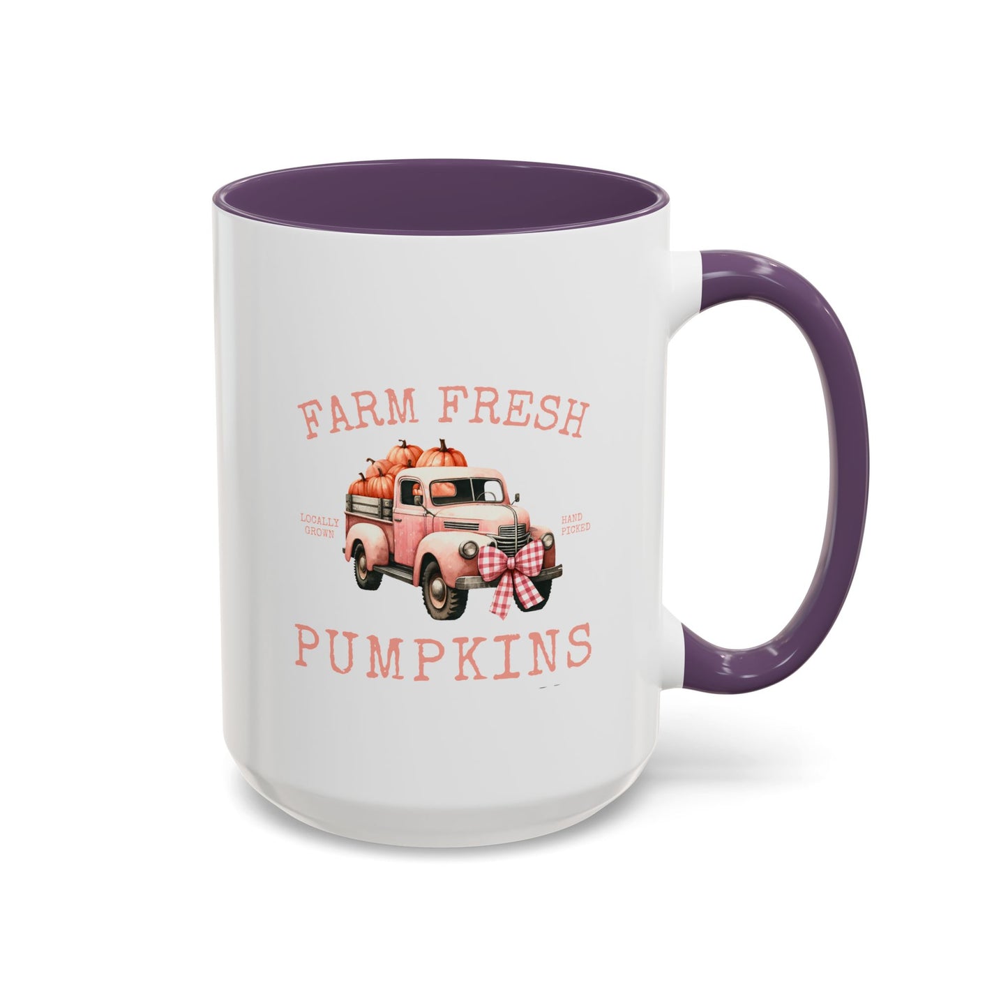Farm Fresh Pumpkins Fall Mug | Pumpkin Truck | Gift for Her | Gift for Nature Lover | Fall Mug | Fall Season Mug | Gift for Her | Fall Mug | 11oz Accent Mug | 15oz Accent Mug