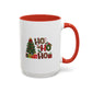 Ho Ho Ho Christmas Mug | Cute Christmas Tree Gift Mug | Christmas Gift | 11oz Accent Mug | 15oz Accent Mug