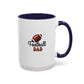 Football Dad Mug | Sports Fan Gift | Proud Father Gift | Funny Gift For Dad | 11oz Accent Mug | 15oz Accent Mug | Fall Gift