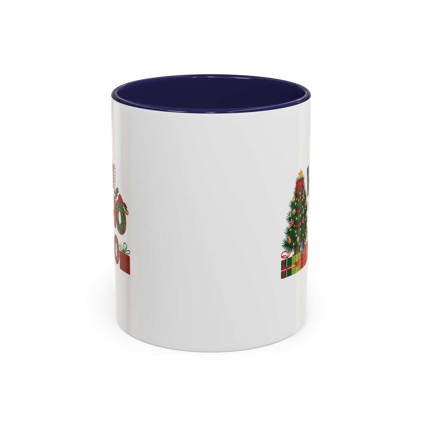Ho Ho Ho Christmas Mug | Cute Christmas Tree Gift Mug | Christmas Gift | 11oz Accent Mug | 15oz Accent Mug