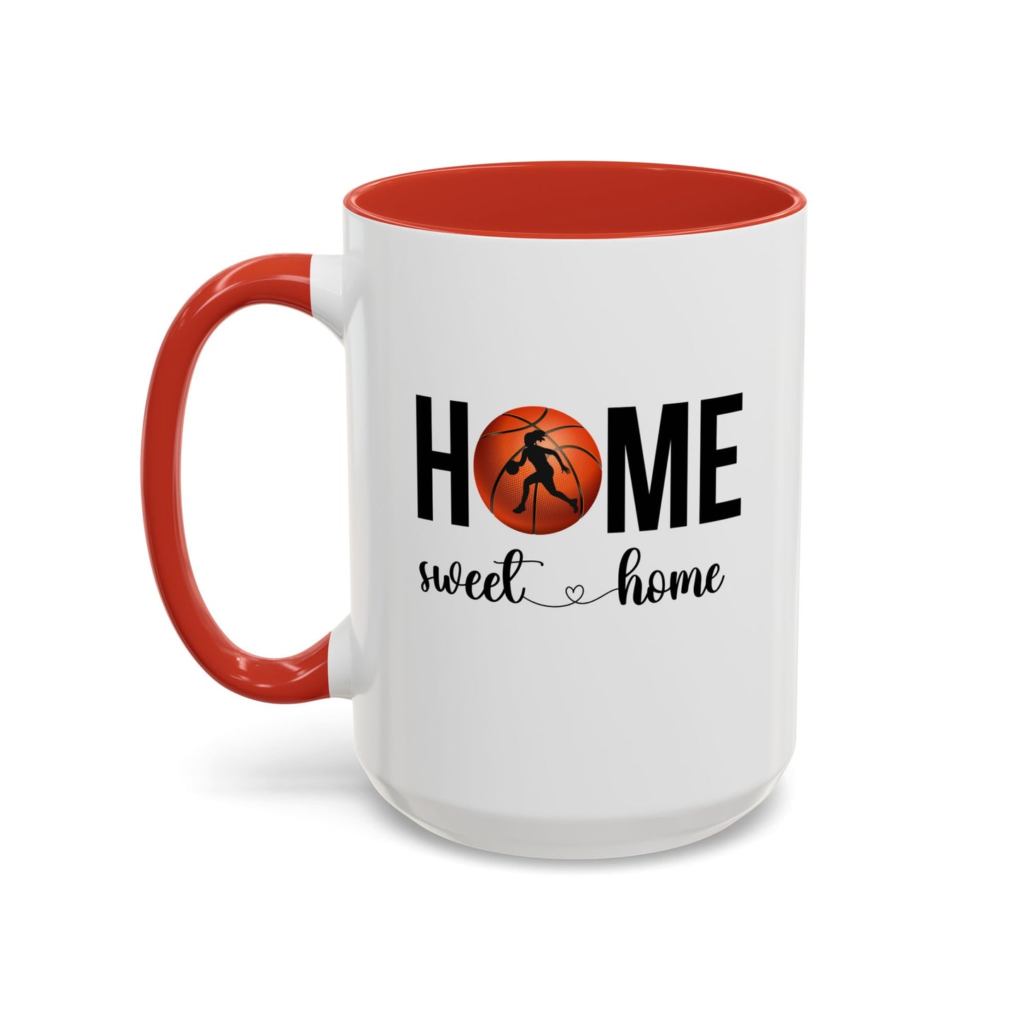 Female Basketball Player Mug | Home Sweet Home Mug | Sports Mug |11oz Accent Mug | 15oz Accent Mug | Gift Idea