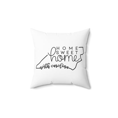 Home Sweet Home North Carolina Decorative Pillow | Gift For Her | Home Decor | State Gift | Customized State Pillow