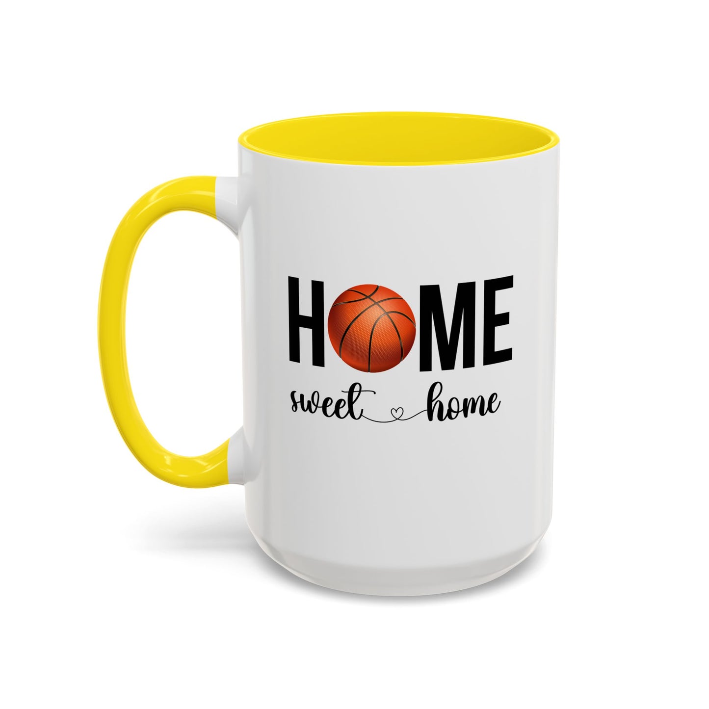Basketball Mug | Home Sweet Home Mug | Sports Mug |11oz Accent Mug | 15oz Accent Mug