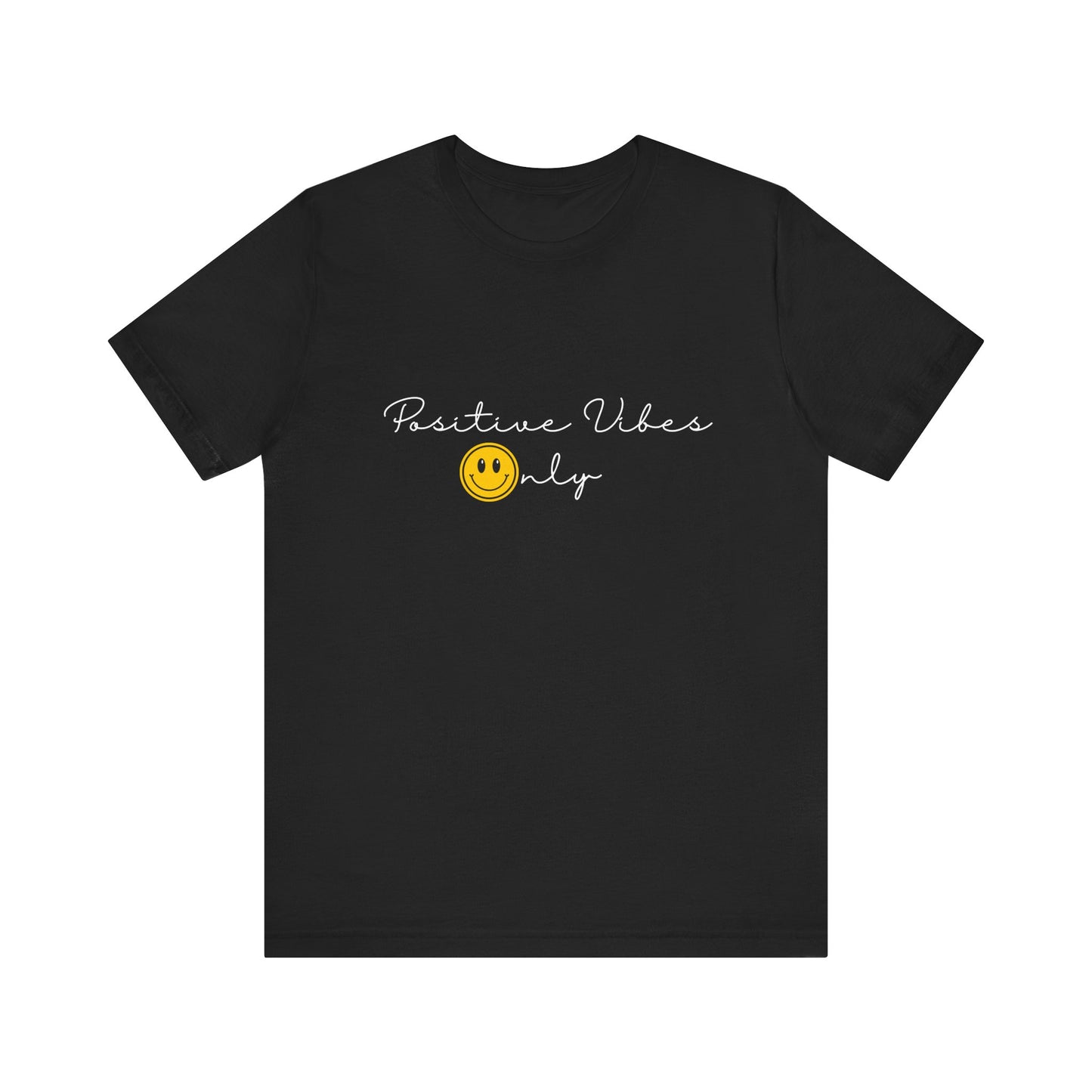 Positive Vibes Only Smiley Face Emoji T-shirt