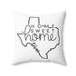 Home Sweet Home Texas Decorative Pillow | Gift For Her | Home Decor | State Gift | Customized State Pillow