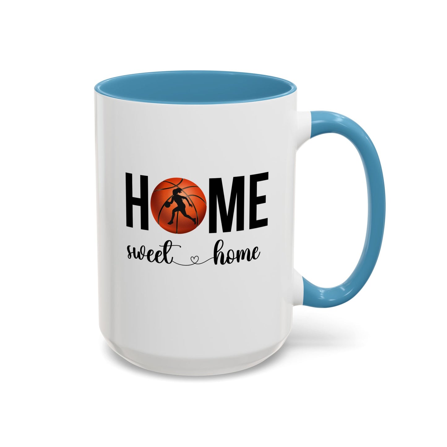 Female Basketball Player Mug | Home Sweet Home Mug | Sports Mug |11oz Accent Mug | 15oz Accent Mug | Gift Idea