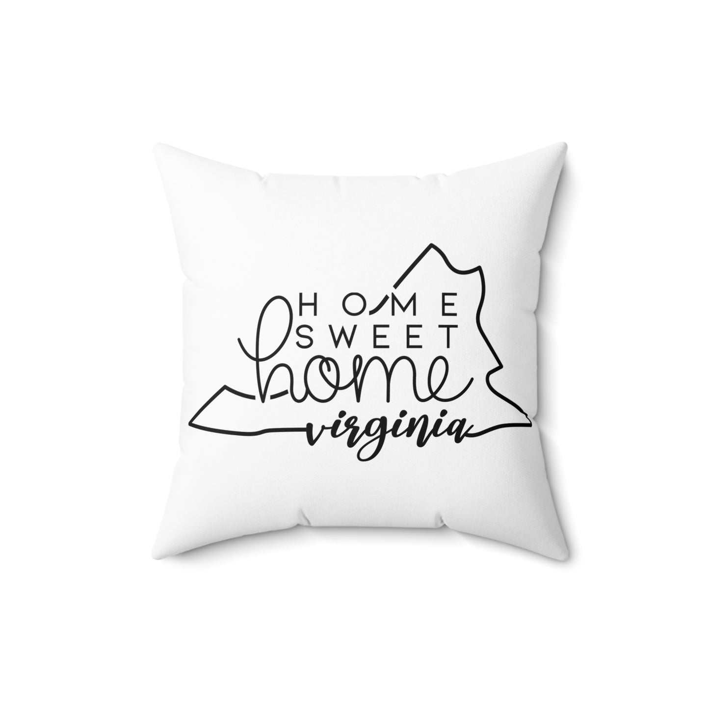 Home Sweet Home Virginia Decorative Pillow | Gift For Her | Home Decor | State Gift | Customized State Pillow