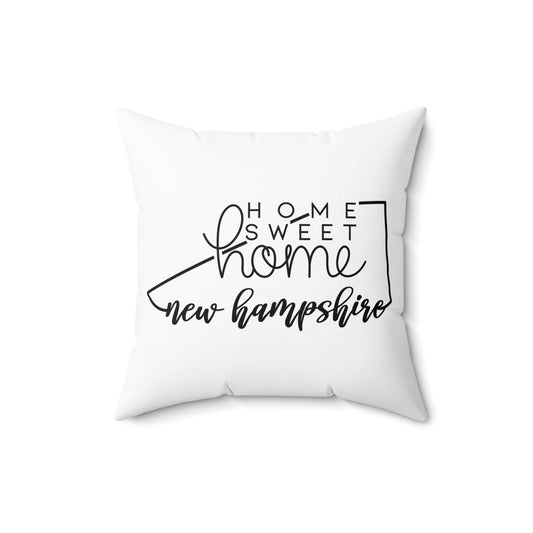 Home Sweet Home New Hampshire Decorative Pillow | Gift For Her | Home Decor | State Gift | Customized State Pillow
