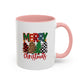 Colorful Merry Christmas Trees Mug | Christmas Mug | Christmas Gift | 11oz Accent Mug | 15oz Accent Mug