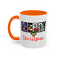 Cute Merry Christmas Nostalgic Holiday Movie Poster Mug | Christmas Gift | Christmas Bells | 11oz Accent Mug | 15oz