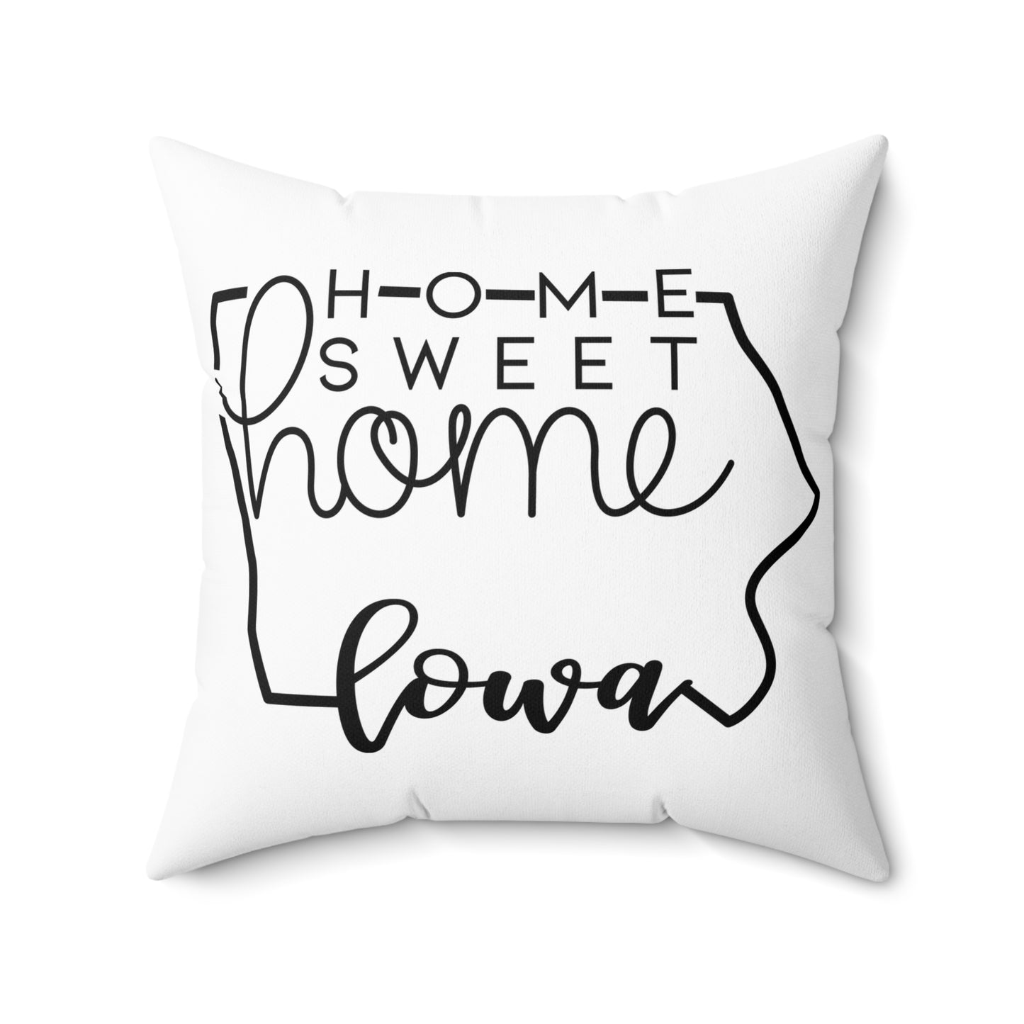 Home Sweet Home Iowa Decorative Pillow | Gift For Her | Home Decor | State Gift | Customized State Pillow