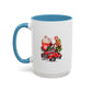 Red Christmas Truck Mug | Cute Gingerbread Man Mug | Christmas Gift Idea | 11oz Accent Mug | 15oz Accent Mug