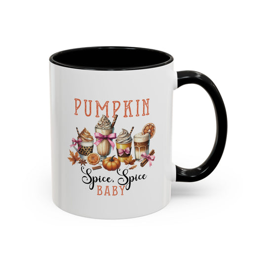 Fall Pumpkin Spice Mug | Spice, Spice Mug | Fall Season Mug | Gift for Her | Fall Mug | 11oz Accent Mug | 15oz Accent Mug