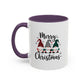 Cute Colorful Merry Christmas Elves In Colorful Hats | Christmas Mug | Christmas Gift | 11oz Accent Mug | 15oz Accent Mug