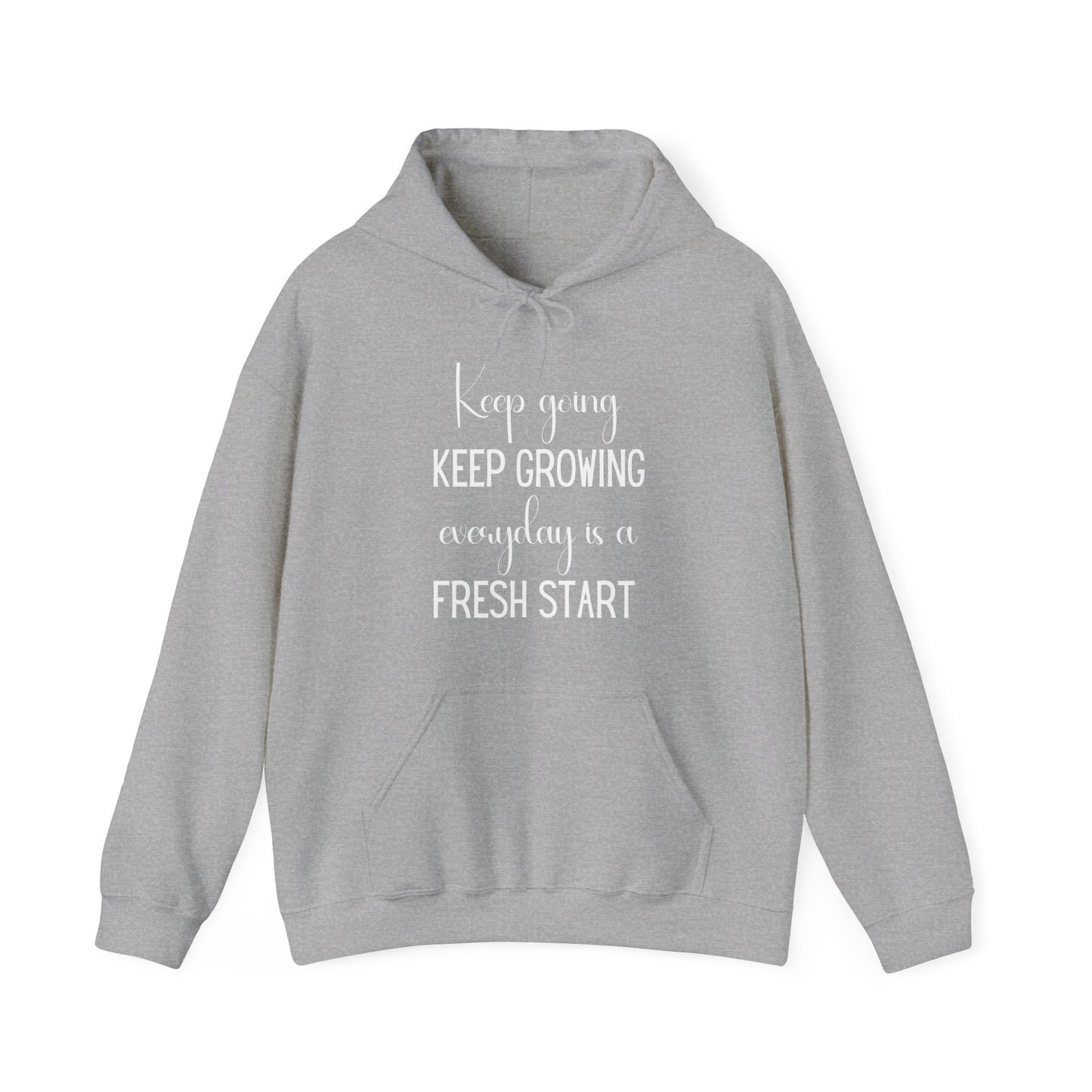 Keep Going Keep Growing Inspirational Unisex Hoodie | Motivational Gift For Her | Inspirational Quote