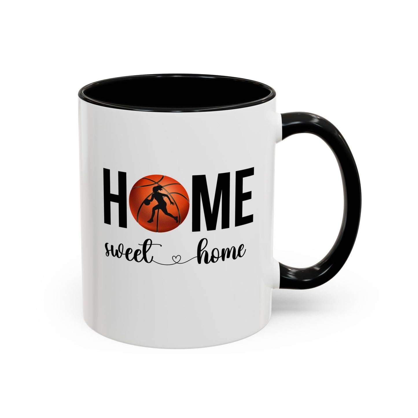 Female Basketball Player Mug | Home Sweet Home Mug | Sports Mug |11oz Accent Mug | 15oz Accent Mug | Gift Idea