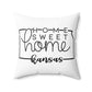 Home Sweet Home Kansas Decorative Pillow | Gift For Her | Home Decor | State Gift | Customized State Pillow