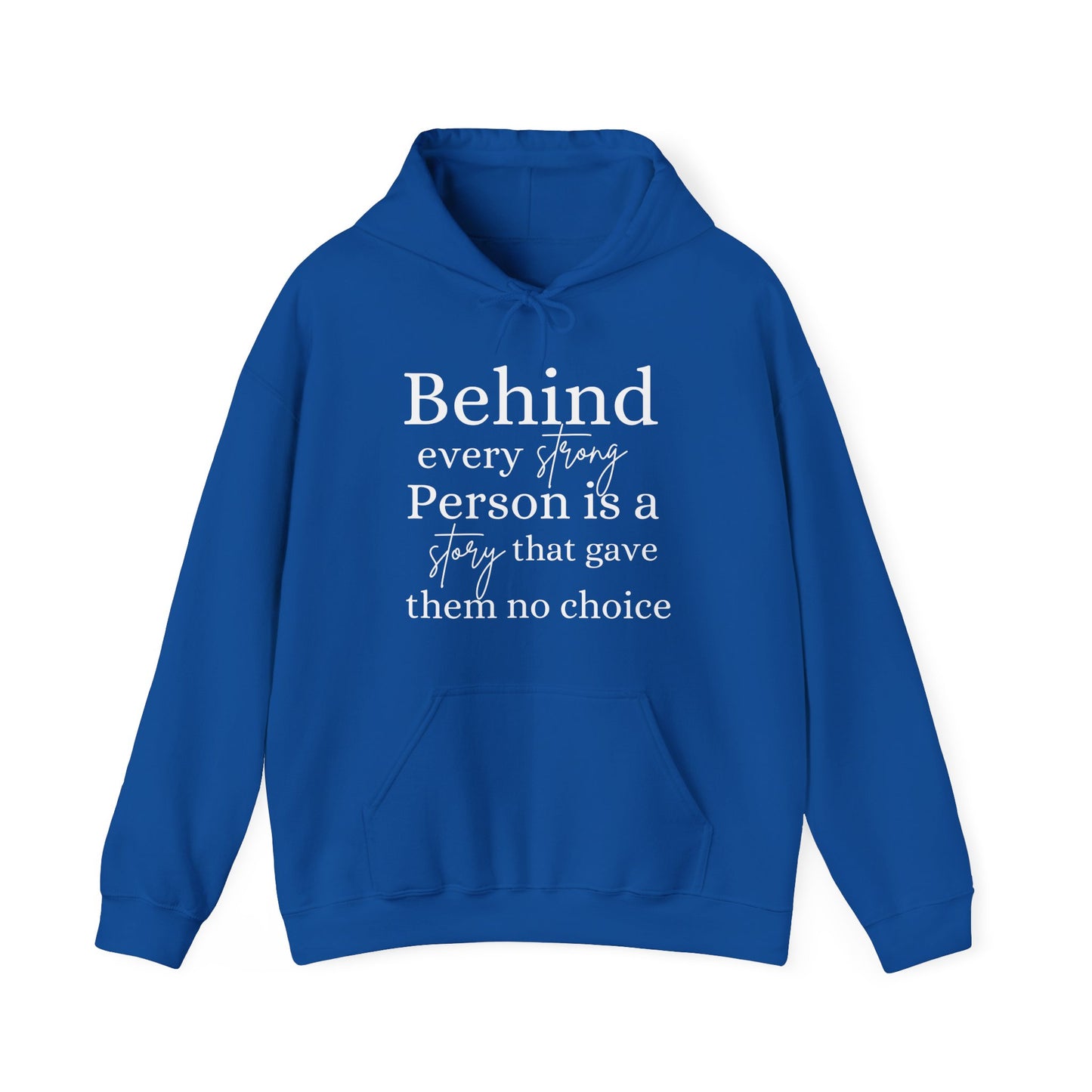 Behind Every Strong Person Story Inspirational Hoodie | Motivational Gift For Her | Inspirational Quote
