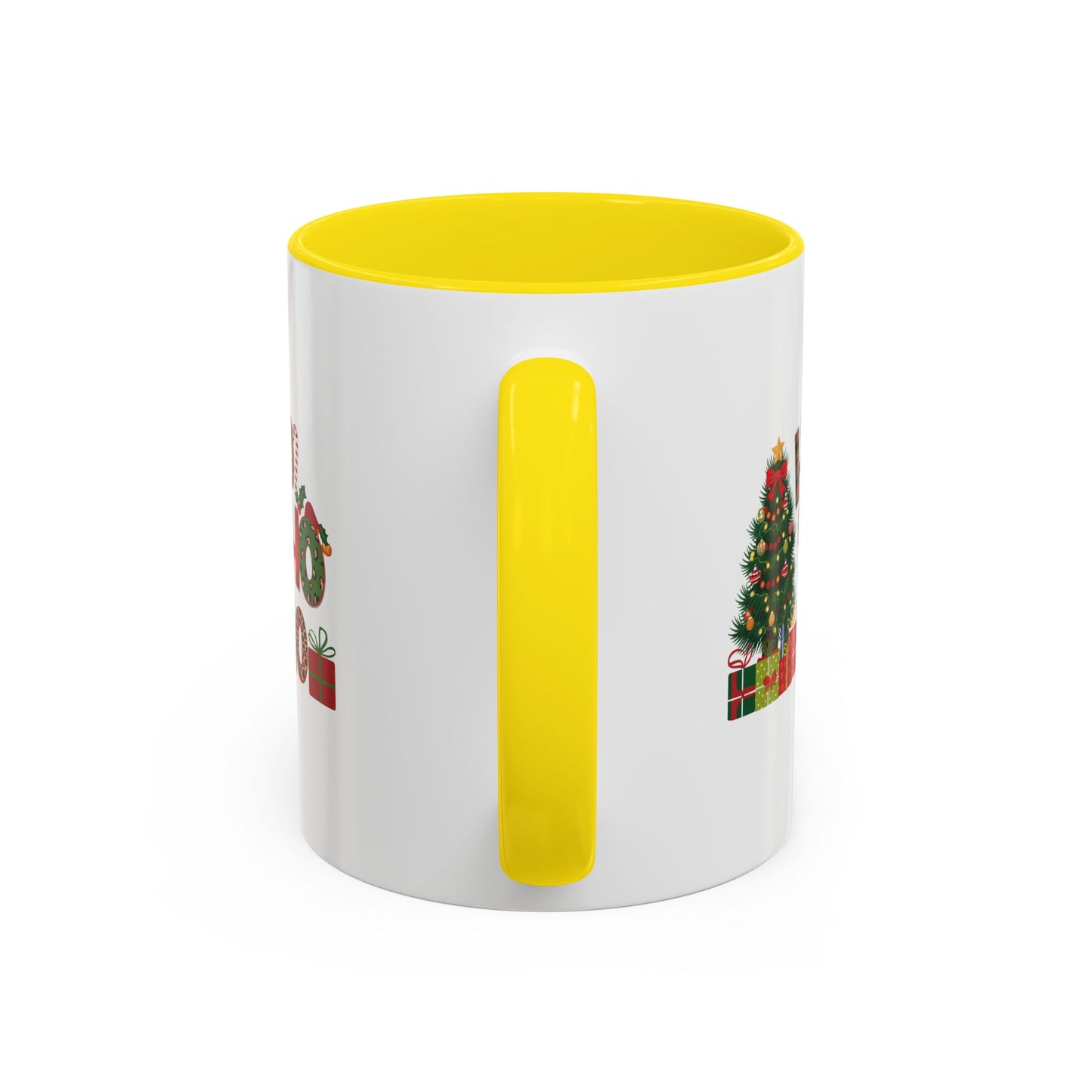 Ho Ho Ho Christmas Mug | Cute Christmas Tree Gift Mug | Christmas Gift | 11oz Accent Mug | 15oz Accent Mug