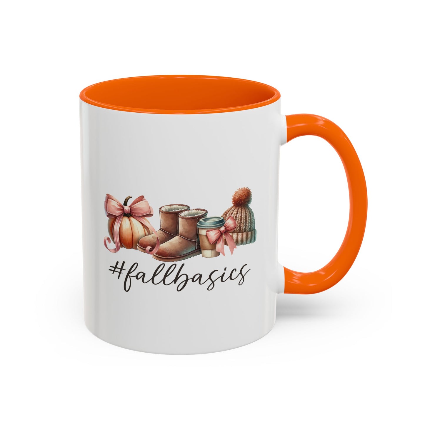 Fall Basics | Fall Lover's Mug | Pumpkin and Latte Mug | Fall Season Mug | Gift for Her | Fall Mug | 11oz Accent Mug | 15oz Accent Mug