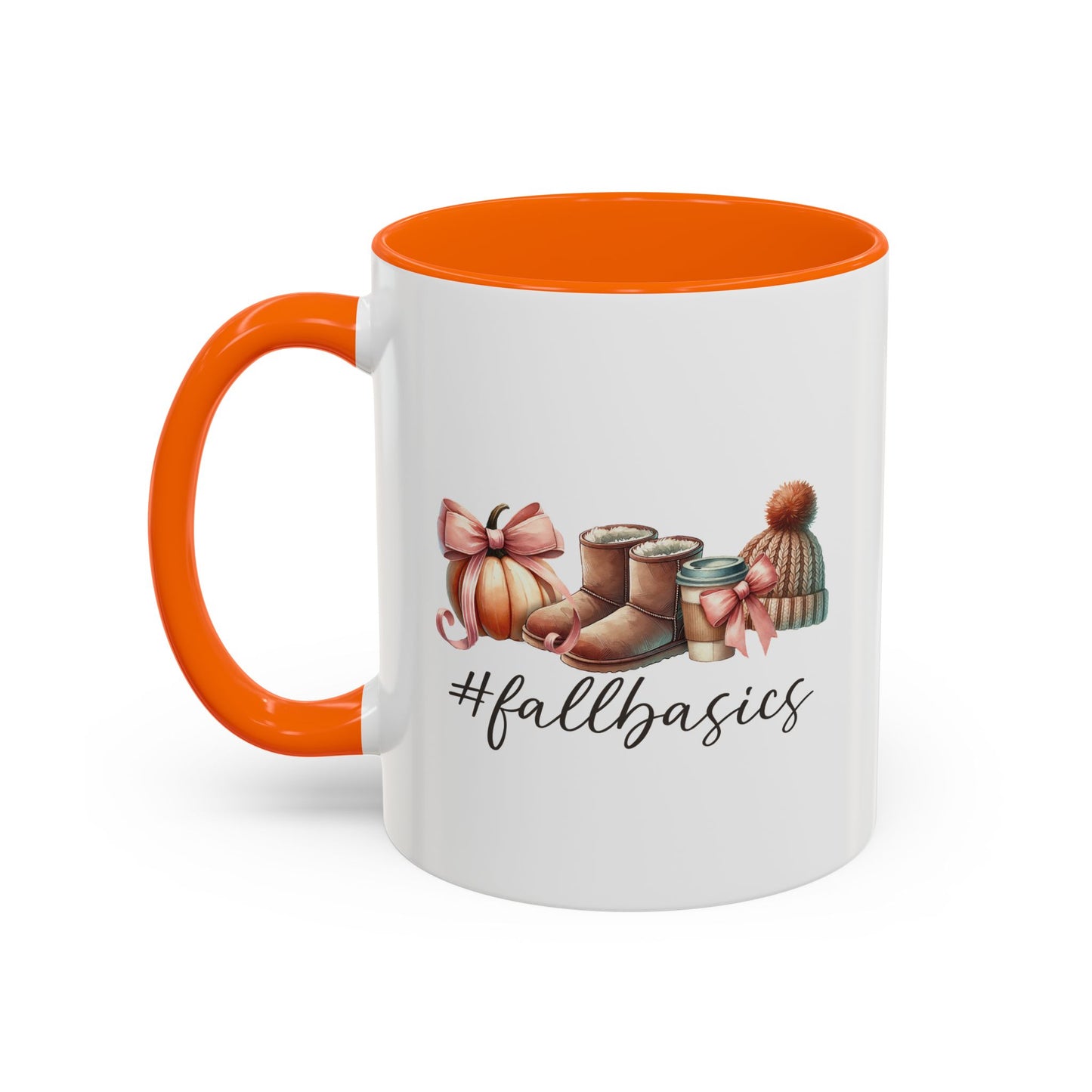 Fall Basics | Fall Lover's Mug | Pumpkin and Latte Mug | Fall Season Mug | Gift for Her | Fall Mug | 11oz Accent Mug | 15oz Accent Mug