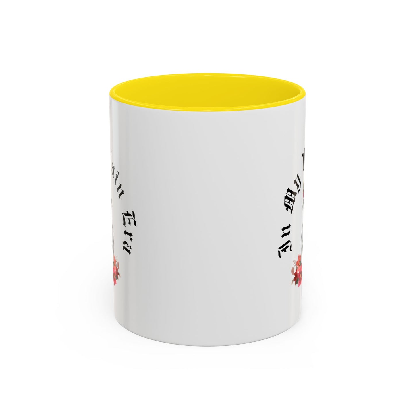 Cute In My Villain Era Mug | Villain Era | Decorative Roses with Skull Mug | Cute Villain Mug | 11oz Accent Mug | 15oz Accent Mug