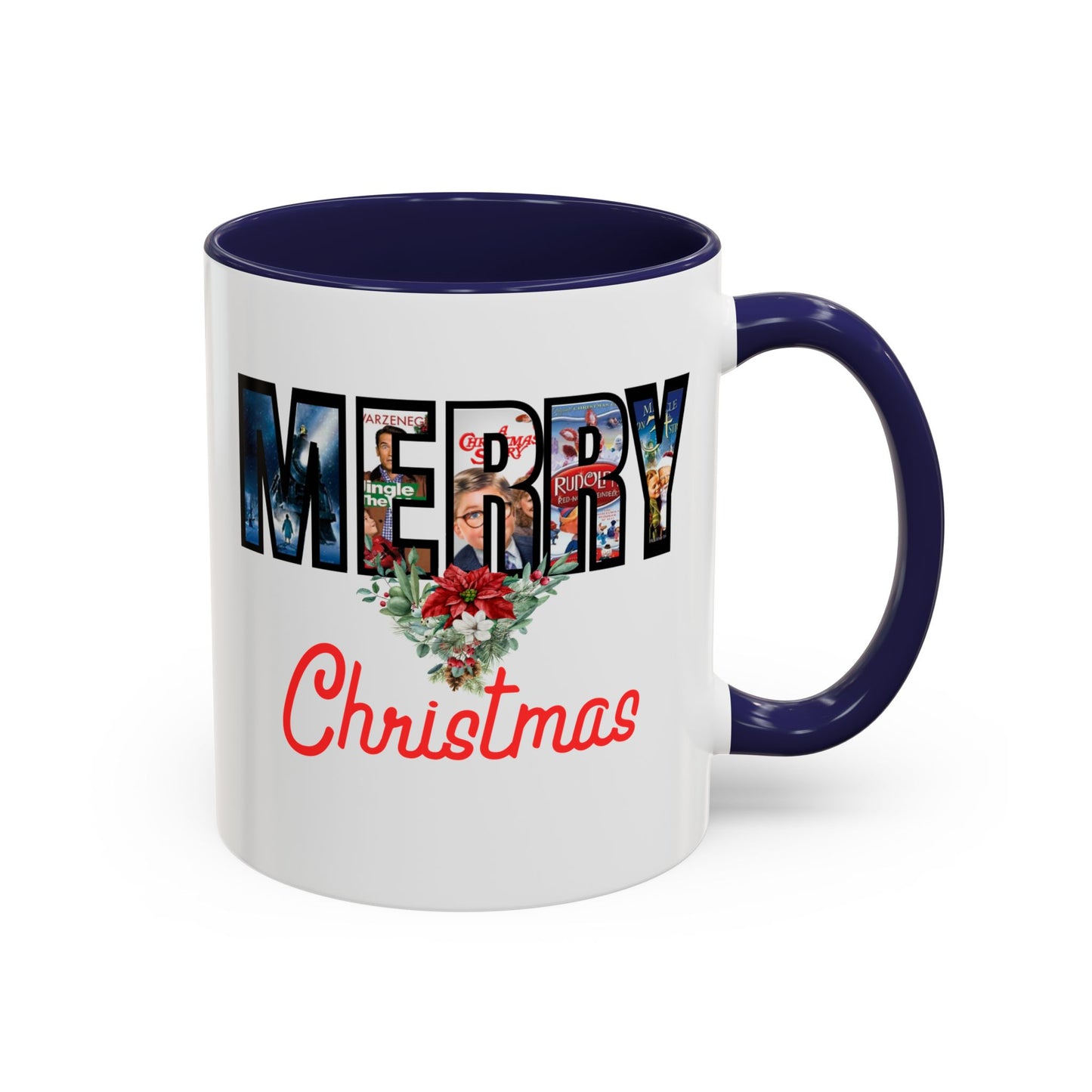Merry Christmas Nostalgic Movie Poster Mug | 11oz | 15oz | Christmas Gift | Funny Christmas Gift | Accent Mug
