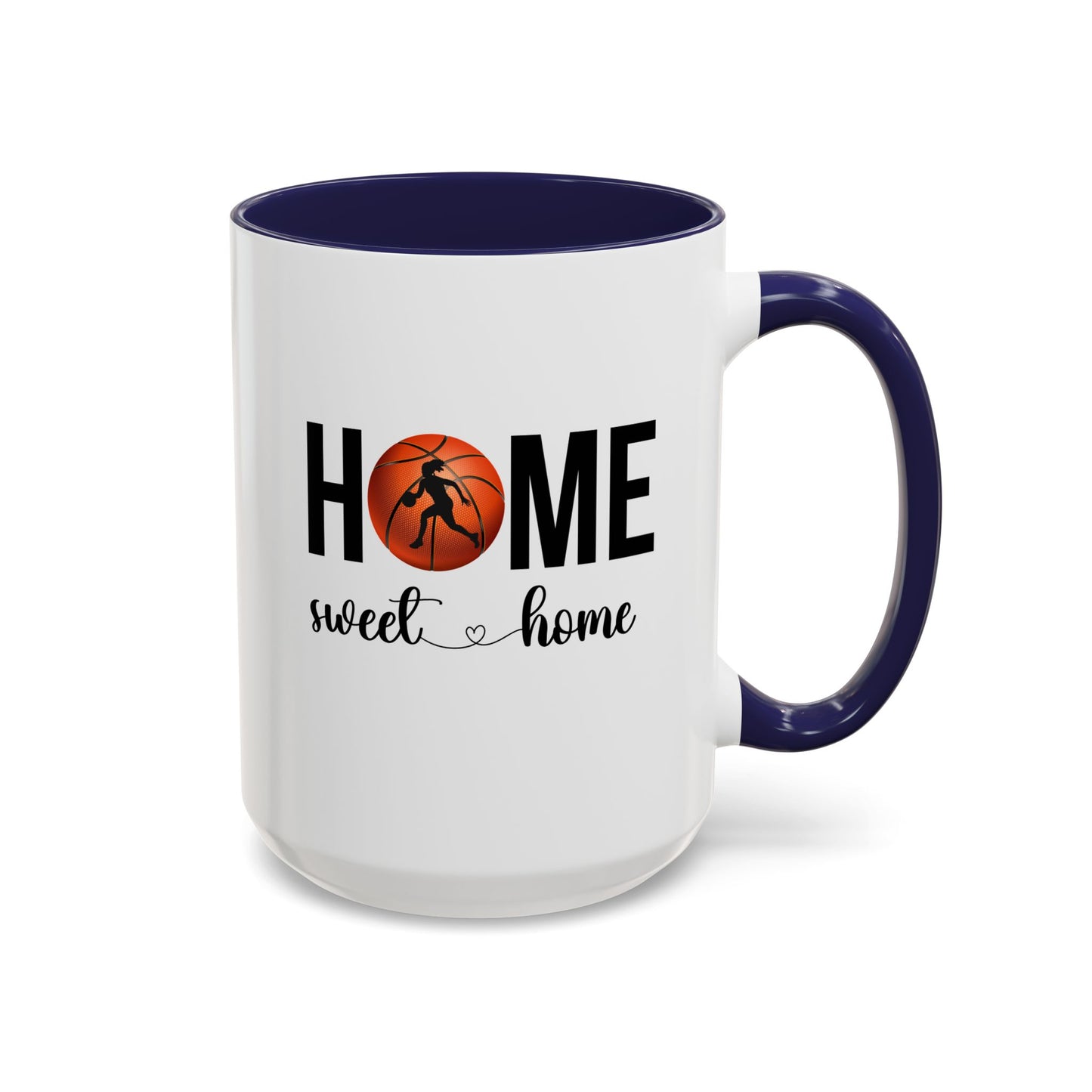 Female Basketball Player Mug | Home Sweet Home Mug | Sports Mug |11oz Accent Mug | 15oz Accent Mug | Gift Idea