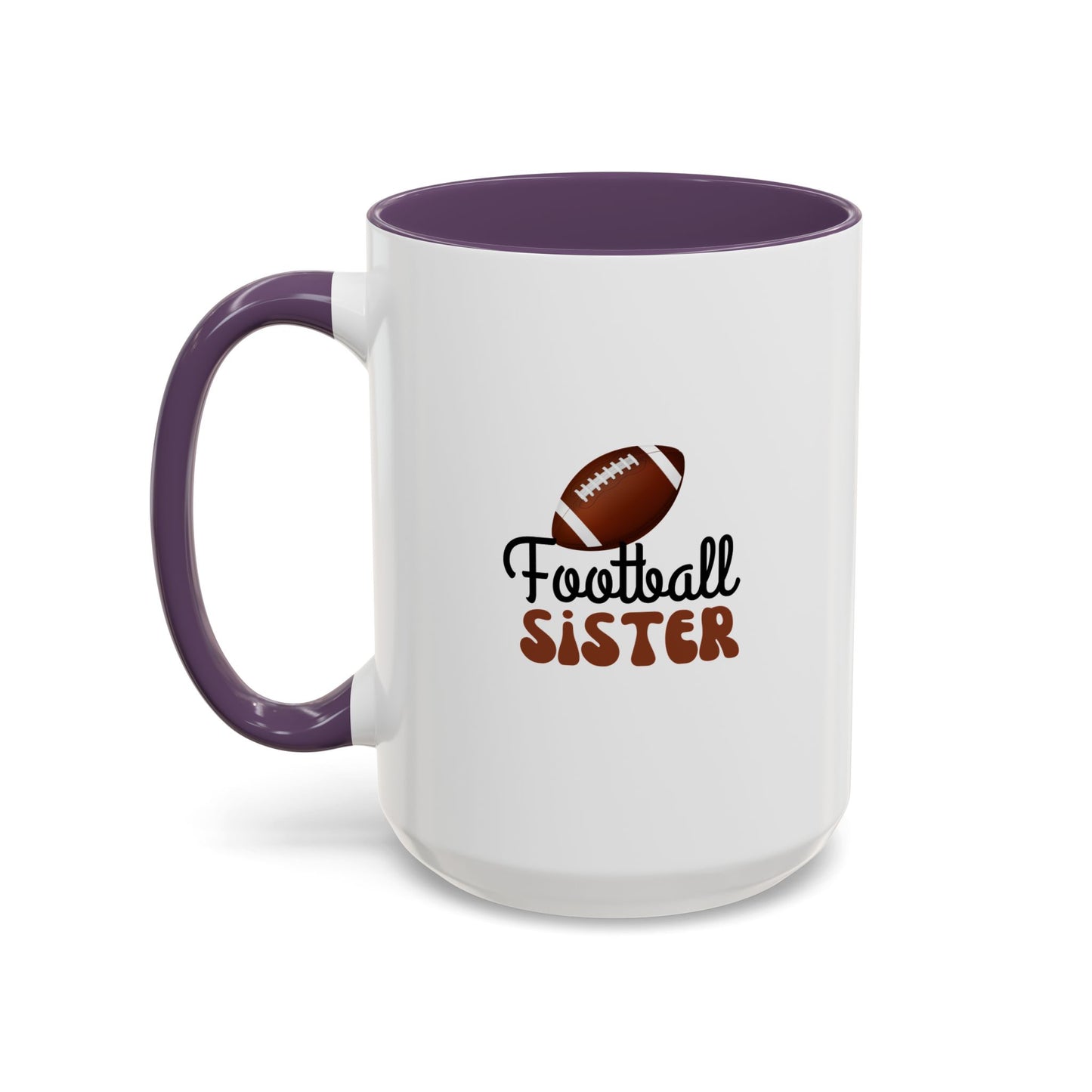 Football Sister Mug | Sports Fan Gift | Kids Mug | Sibling Gift | 11oz Accent Mug | 15oz Accent Mug