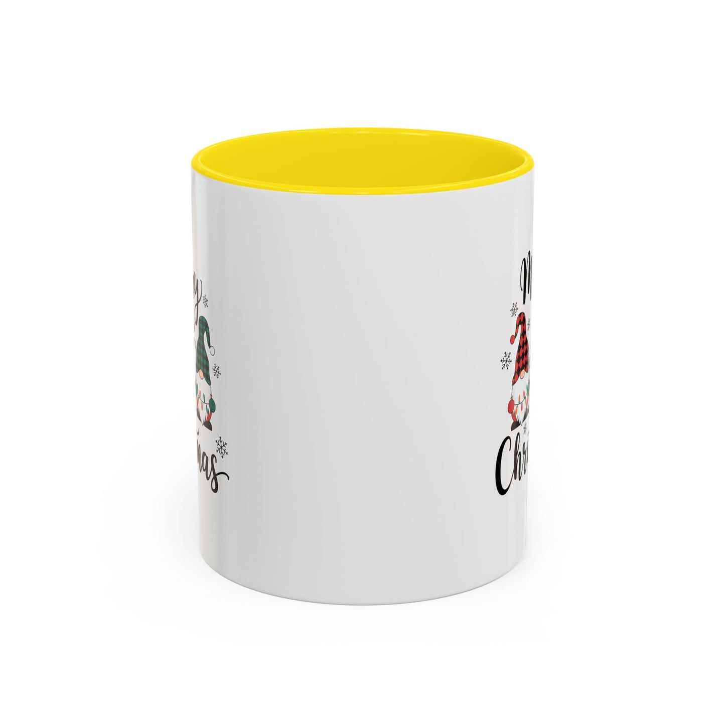 Cute Colorful Merry Christmas Elves In Colorful Hats | Christmas Mug | Christmas Gift | 11oz Accent Mug | 15oz Accent Mug