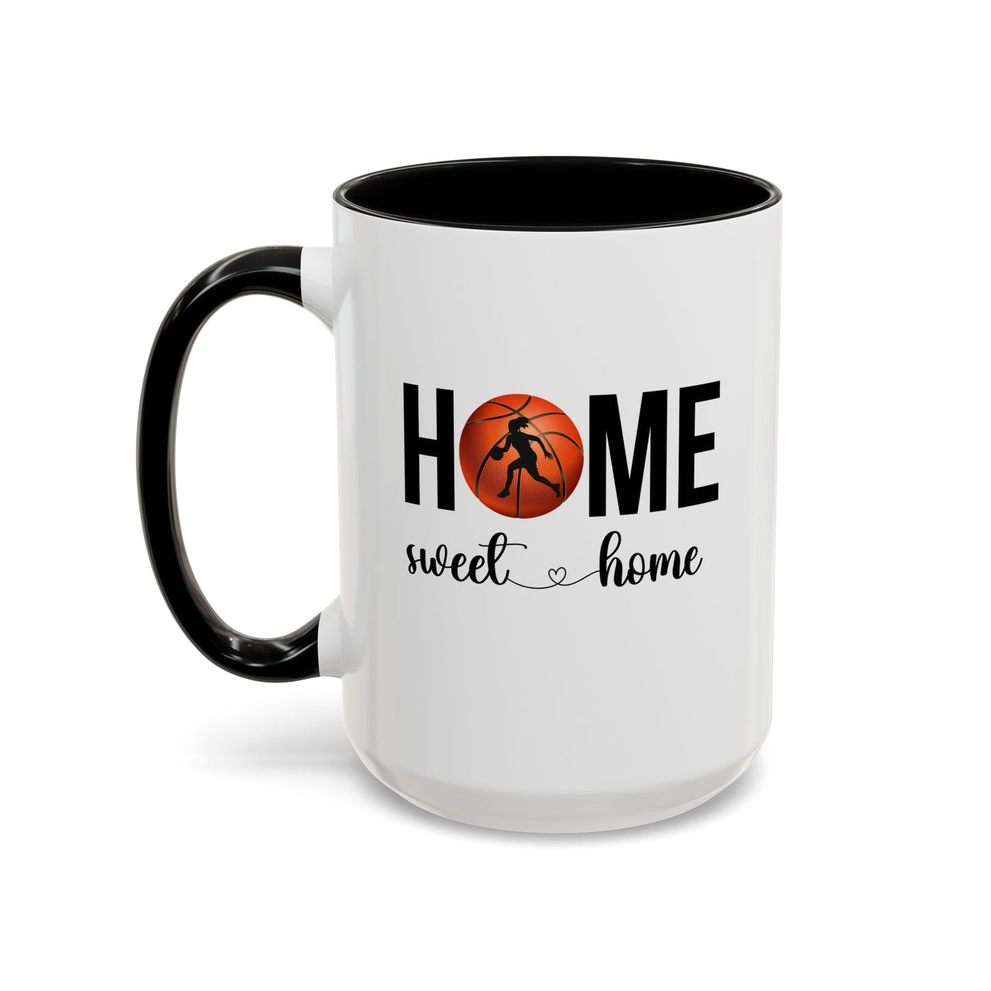 Female Basketball Player Mug | Home Sweet Home Mug | Sports Mug |11oz Accent Mug | 15oz Accent Mug | Gift Idea