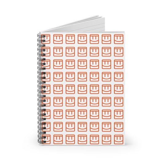 Madison Notebook Orange Smile Pattern Spiral Notebook β Ruled Journal for Notes & Planning