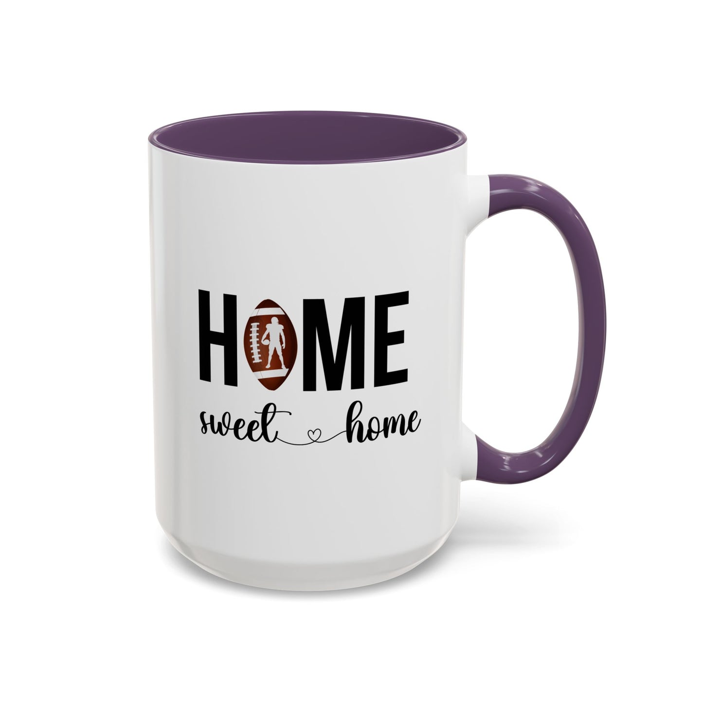 Male Football Home Sweet Home Mug | Sports Mug |11oz Accent Mug | 15oz Accent Mug | Football Mug