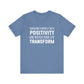 Surround Yourself With Positivity Bold Print T-shirt