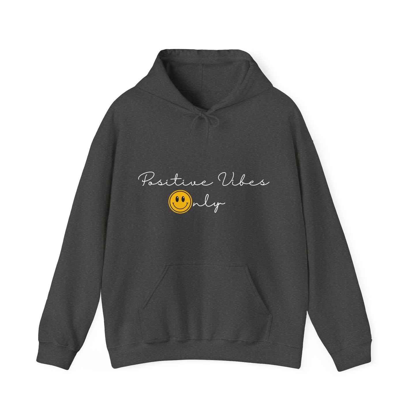 Positive Vibes Smiley Face Hoodie | Motivational Gift For Her | Inspirational Quote