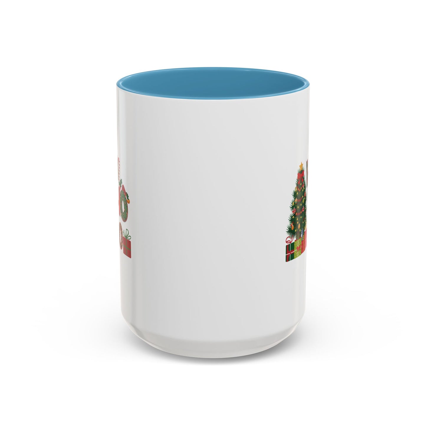 Ho Ho Ho Christmas Mug | Cute Christmas Tree Gift Mug | Christmas Gift | 11oz Accent Mug | 15oz Accent Mug