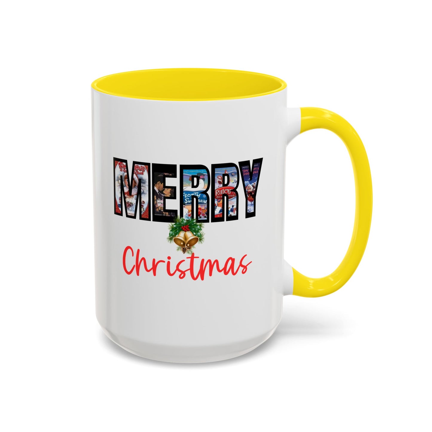 Merry Christmas Nostalgic Movie Poster Mug | Christmas Gift | Funny Christmas Gift | Accent Mug