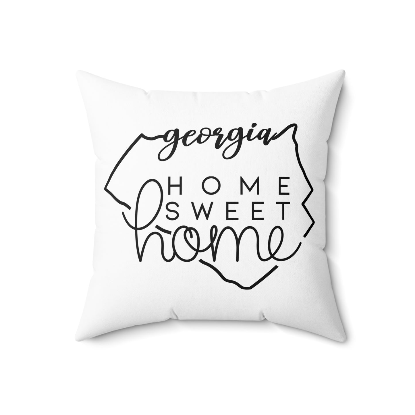 Home Sweet Home Georgia Decorative Pillow | Gift For Her | Home Decor | State Gift | Customized State Pillow