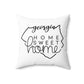 Home Sweet Home Georgia Decorative Pillow | Gift For Her | Home Decor | State Gift | Customized State Pillow