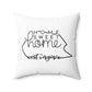 Home Sweet Home West Virginia Decorative Pillow | Gift For Her | Home Decor | State Gift | Customized State Pillow