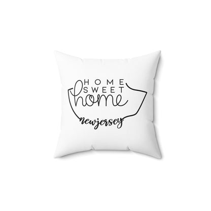 Home Sweet Home New Jersey Decorative Pillow | Gift For Her | Home Decor | State Gift | Customized State Pillow